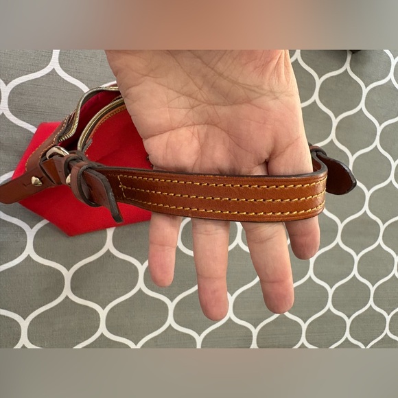 Dooney & Bourke Erica Nylon with Leather Trim Large Red Shoulder Bag - Picture 11 of 13